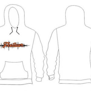 White Frequency Hoodie